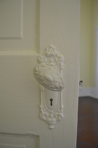 One of the 113 year-old door handles in our new home in San Antonio!